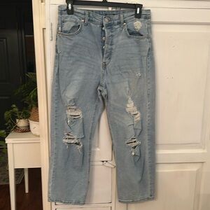 Wild Fable Button Fly High Rise Straight Jeans size 14.